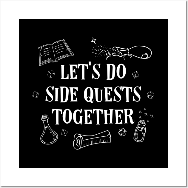 Lets Do Sidequest Together Wall Art by pixeptional